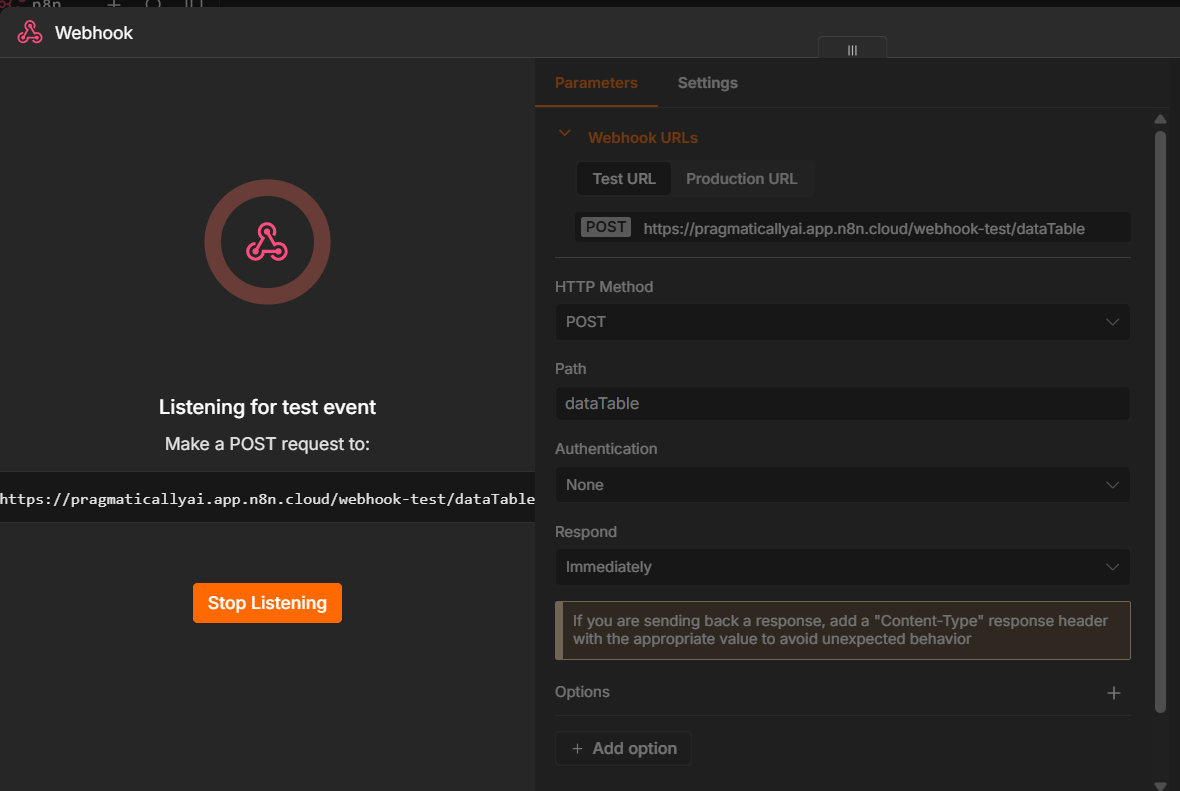 In Event Sender, the CONFIRM bruno@mail.it event returns 200 with azione conferma, email bruno@mail.it.
